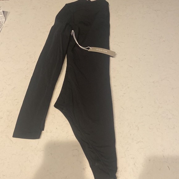 EVERLANE THE LONG SLEEVE V-NECK BODYSUIT IN S - Picture 7 of 11